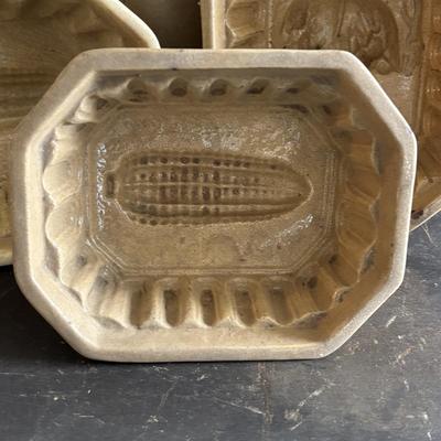 LOT 103: Vintage Yellowware Stoneware Molds & Primitive Stoneware Crocks/Jars