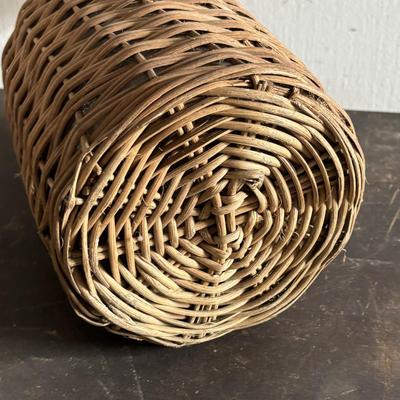 LOT 105: Vintage Handwoven Wicker Wrapped Jug & Wilen Wines of Philadelphia Embossed Bottles