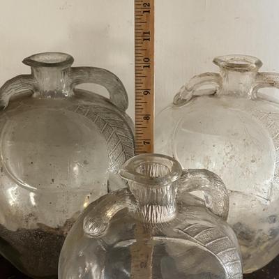 LOT 106: Vintage White House Apple Cider Vinegar Jars, Vintage Salt/Pepper Shakers, Donkey Planter & Cup