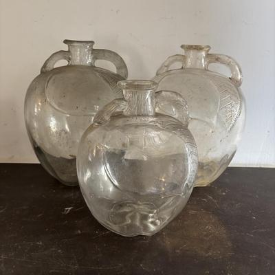 LOT 106: Vintage White House Apple Cider Vinegar Jars, Vintage Salt/Pepper Shakers, Donkey Planter & Cup