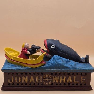 LOT 164: Jonah and the Whale Cast Iron Mechanical Bank