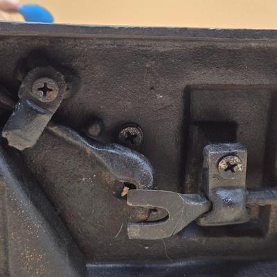 LOT 169: " Mason Bank" Cast Iron Mechanical Bank