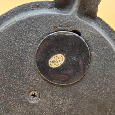 LOT 170: " Spinning Acrobat Clown on Globe" Cast Iron Mechanical Bank