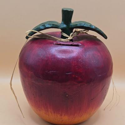 LOT 172: Vintage Cast Iron Apple Bank