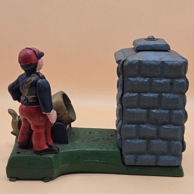 LOT 173: " Artillery Bank" Cast Iron Bank