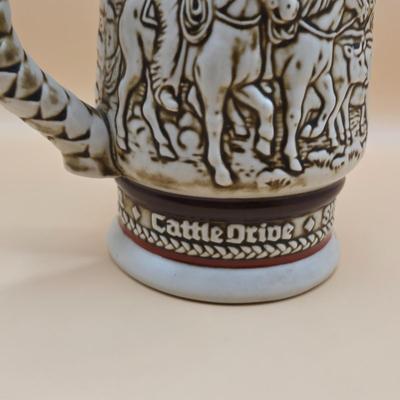 LOT 175: 1984 Olympic Beer Stein, Lancaster Beer Stein, and Collection of Avon Beer Steins