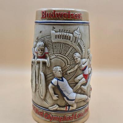 LOT 175: 1984 Olympic Beer Stein, Lancaster Beer Stein, and Collection of Avon Beer Steins