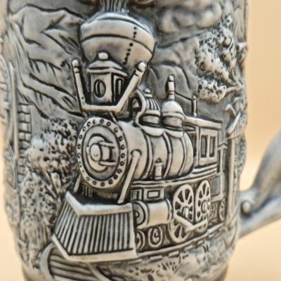 LOT 175: 1984 Olympic Beer Stein, Lancaster Beer Stein, and Collection of Avon Beer Steins