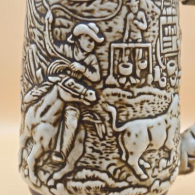LOT 175: 1984 Olympic Beer Stein, Lancaster Beer Stein, and Collection of Avon Beer Steins