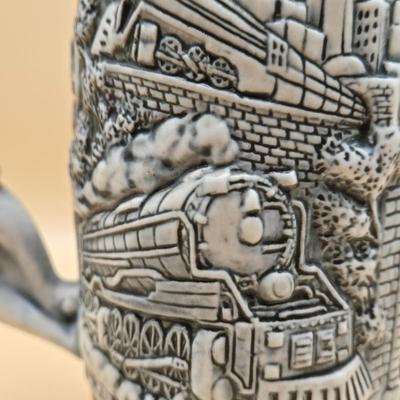 LOT 175: 1984 Olympic Beer Stein, Lancaster Beer Stein, and Collection of Avon Beer Steins