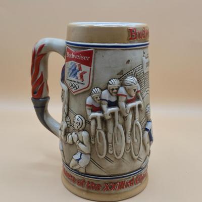 LOT 175: 1984 Olympic Beer Stein, Lancaster Beer Stein, and Collection of Avon Beer Steins