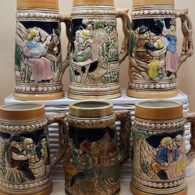 LOT 176: Vintage German Beer Steins Made in Japan