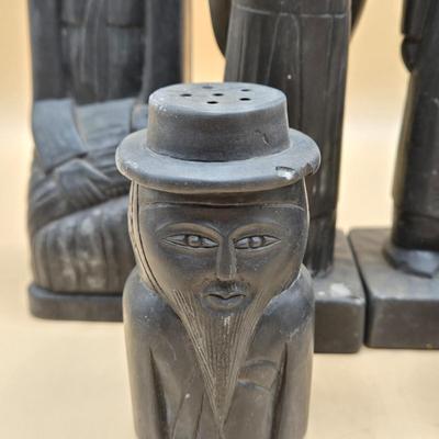 LOT 177: Vintage Stone Carved Figurines and Salt & Pepper Shakers