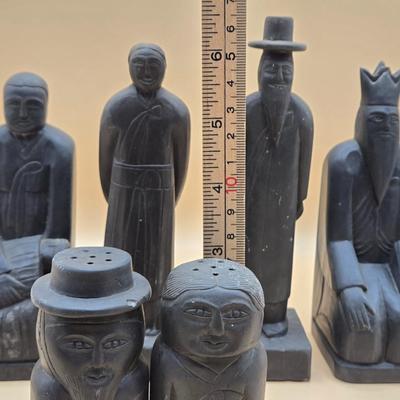 LOT 177: Vintage Stone Carved Figurines and Salt & Pepper Shakers