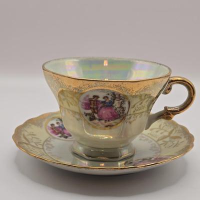 LOT 180: Vintage Teacups: Johnson Bros., Shelley, Lefton, Copeland Spode, Royal Sealy