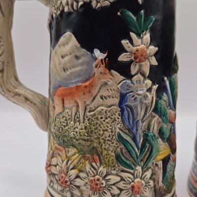 LOT 182: Beer Steins & Musical Beer Stein Made in Germany; Some are Numbered