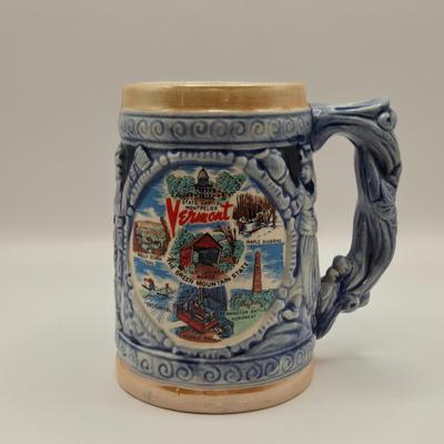 LOT 183: Beer Steins Made in Germany and Numbered & Vermont Beer Stein
