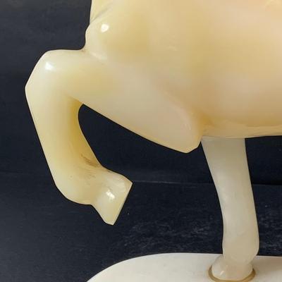 LOT 190: Vintage Marble/Polished Stone Prancing Horse Figure