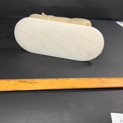 LOT 190: Vintage Marble/Polished Stone Prancing Horse Figure