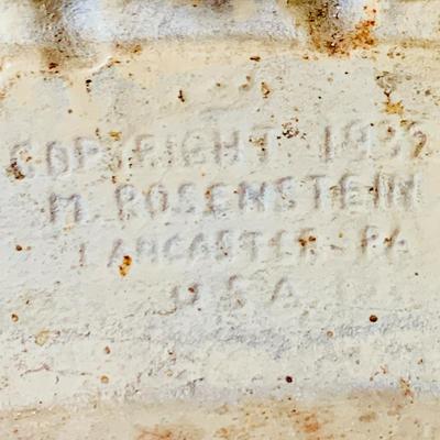 LOT 196: Cast Iron Bulldog Puppies Door Stop by M. Rosenstein 1932