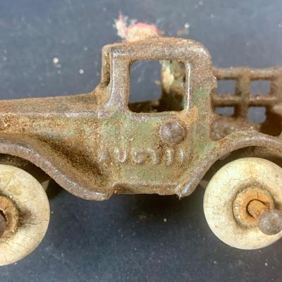 LOT 197: Vintage Toys Including Noise Makers Pin-Bo Sport-o-Rama Real Action Baseball Games, Toy Cars, J Chein Tin Wind-Up Alligator Toy...