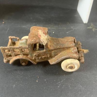 LOT 197: Vintage Toys Including Noise Makers Pin-Bo Sport-o-Rama Real Action Baseball Games, Toy Cars, J Chein Tin Wind-Up Alligator Toy...