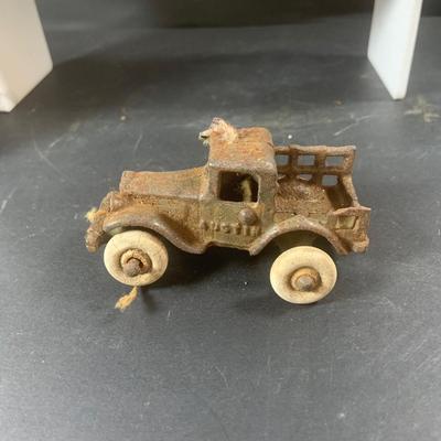 LOT 197: Vintage Toys Including Noise Makers Pin-Bo Sport-o-Rama Real Action Baseball Games, Toy Cars, J Chein Tin Wind-Up Alligator Toy...