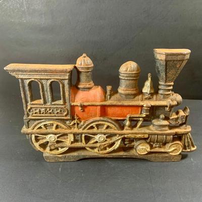 LOT 200: Cast Iron Train Engine Door Stop