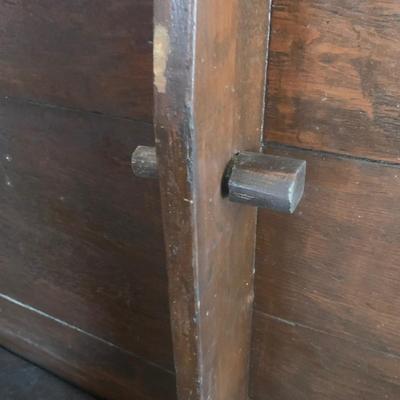 LOT 205: Early 19th Century Hutch Table with Seatbox