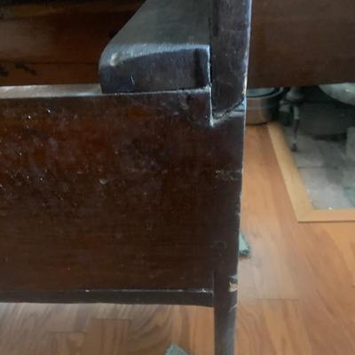 LOT 205: Early 19th Century Hutch Table with Seatbox