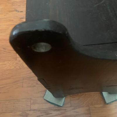 LOT 205: Early 19th Century Hutch Table with Seatbox