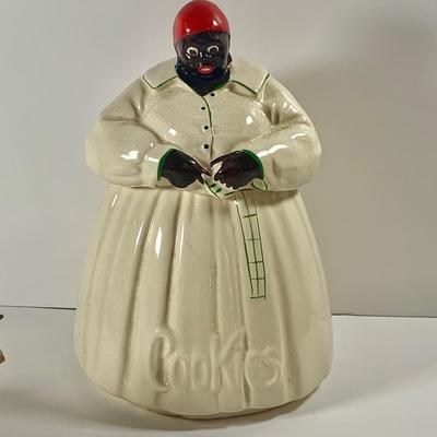 LOT 209: Vintage Black Americana McCoy Cookie Jar, a Cow Creamer and More