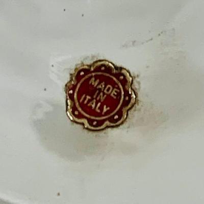 LOT 211: Beautiful Collection of Art Glass Including Large White Sniftner Goblet Made in Italy, Green Vase and Ruffled Top Amber Vase