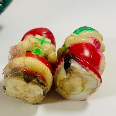 LOT 212: Large Assortment of Vintage Holiday Decorations Including an Holland Mold Plate, Atlantic Mold Tree, Lefton Boot, and Much More