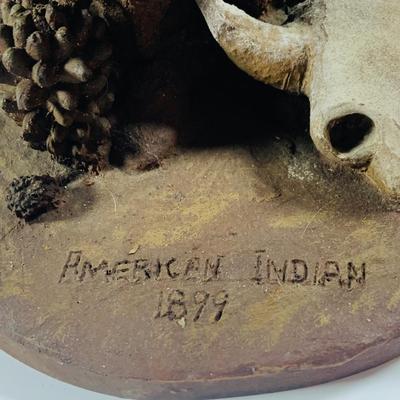 LOT 214: Southwesten Inspired Lot of Figurines Including Tom Clark Native American Statues, Wolf and Horse Figurines