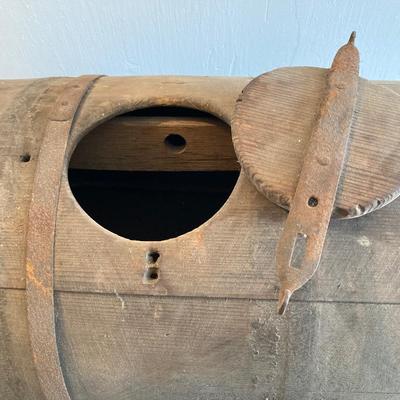 LOT 249: Antique Barrel Butter Churn with Stand