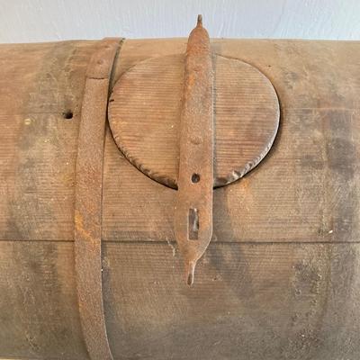 LOT 249: Antique Barrel Butter Churn with Stand