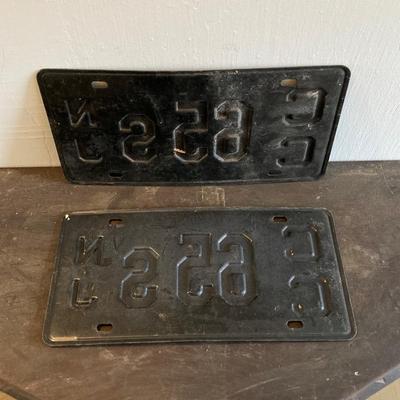 LOT 251: Vintage License Plate Collection