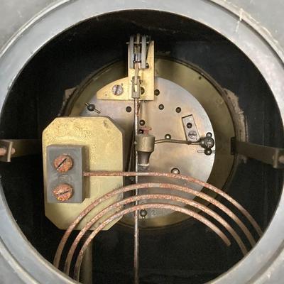 LOT 254: Vintage Le Boutillier & Co Paris Stone Mantel Clock