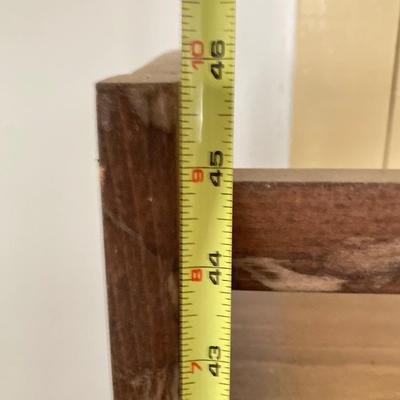 LOT 255: Vintage Wooden Folding Bookcase / Shelf Unit