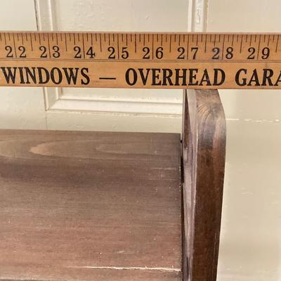 LOT 255: Vintage Wooden Folding Bookcase / Shelf Unit