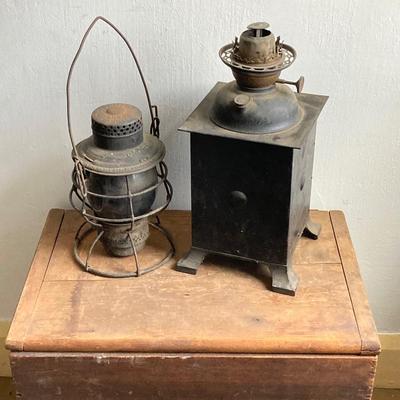 LOT 256: Antique / Vintage Lanterns - Adlake Reliable B & O.R.R. and More