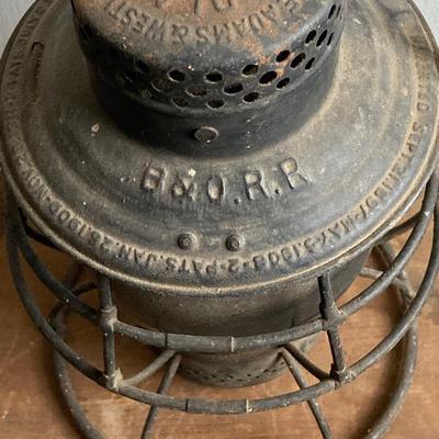 LOT 256: Antique / Vintage Lanterns - Adlake Reliable B & O.R.R. and More