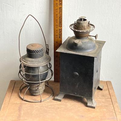 LOT 256: Antique / Vintage Lanterns - Adlake Reliable B & O.R.R. and More