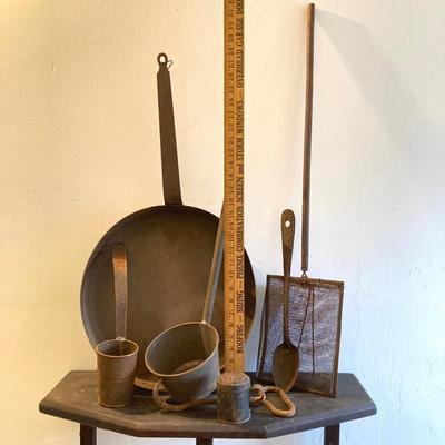 LOT 259: Vintage / Antique Outdoor Cookware, Utensils and More