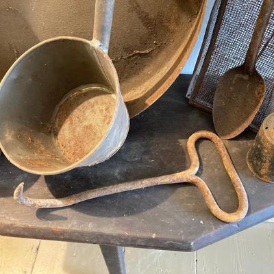 LOT 259: Vintage / Antique Outdoor Cookware, Utensils and More