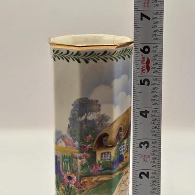 LOT 274: Formalities by Baum Bros. Egg, Falcon Ware Vase Numbered & Made in England, Miniature Cups and Sauces, Salt & Pepper...