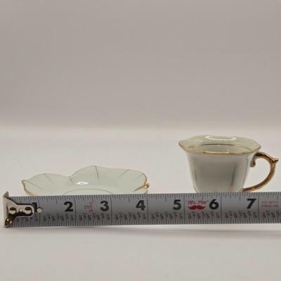 LOT 274: Formalities by Baum Bros. Egg, Falcon Ware Vase Numbered & Made in England, Miniature Cups and Sauces, Salt & Pepper...