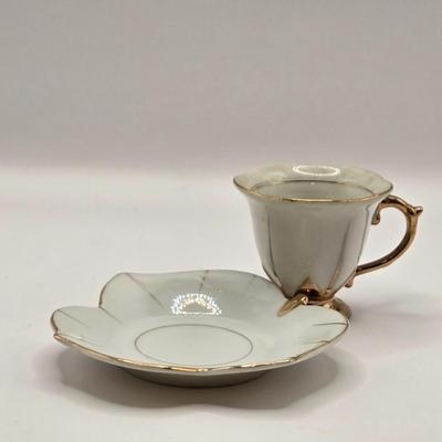 LOT 274: Formalities by Baum Bros. Egg, Falcon Ware Vase Numbered & Made in England, Miniature Cups and Sauces, Salt & Pepper...