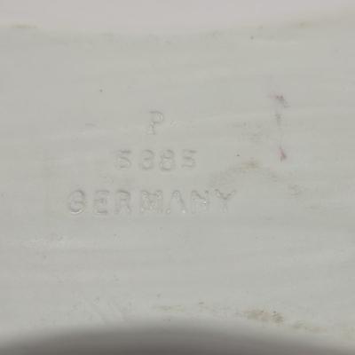 LOT 274: Formalities by Baum Bros. Egg, Falcon Ware Vase Numbered & Made in England, Miniature Cups and Sauces, Salt & Pepper...